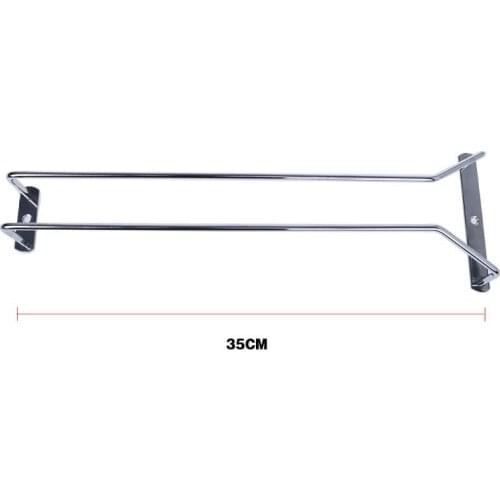 35CM Wine Glass Rack Hanging Stemware Holders Under Cabinet Home Bar GXMA