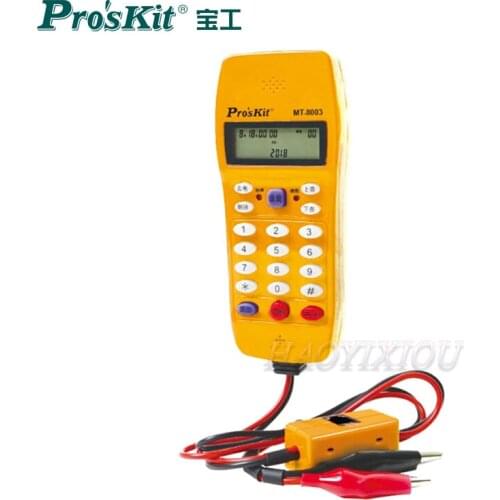 PosKit Automatic Detection Measuring line Tester Circuit Finders Device 16-Bit LCD Digital Display Check line Telephone Tools