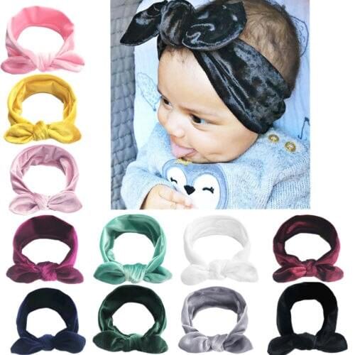 Cute Kids Baby Girls Toddler Velvet Hair Band Headwear Headband Accessories