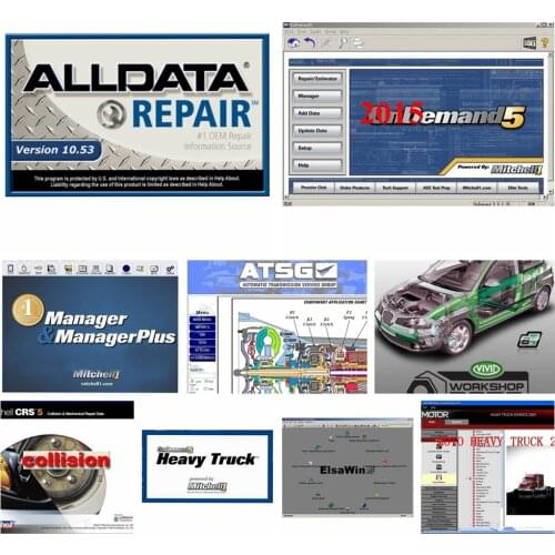 Auto Repair software Alldata & OD5 all data 10.53+mi..ll 2015+atsg+elsawin English 1tb hdd usb 3.0 for car/truck diagnostic tool