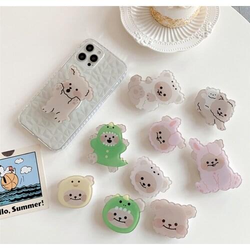 INS Cartoon Finger Ring Phone Stands Universal Mobile Phone for IPhone 11 Huawei Xiaomi Samsung Holders Grip Expanding Holder