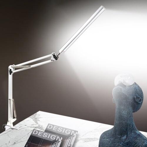 Touch LED Folding Desk Lamp Clip Long Arm Eye Protection Reading Desk Lamp USB Office Table Light Indoor Lighting