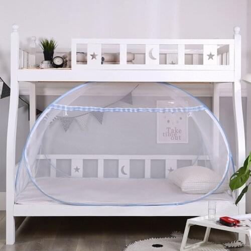 Student Dormitory Bunk Beds Bed Tent Yurt Mosquito Net Single Door Camping Bed Tent Double Stranded Steel Wire Mosquito Net