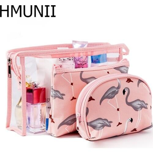 Portable Travel Accessories Storage bag Set of 3 Different Sizes Makeup and Toiletry Pouch Purse Bag for Travel or Daily Use