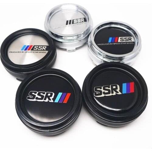 4pcs 66mm For SSR Wheel Center Cap Hub Car Styling Emblem Badge Logo Auto Styling Cover Accessories