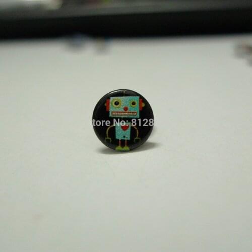 50 Sets 10mm #71 Robots Prong Snap Buttons Custom Production Accept