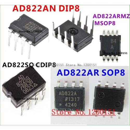 AD822 AD822A AD822AN DIP8 AD822SQ CDIP8 AD822AR SOP8 AD822ARM AD822ARMZ MSOP8