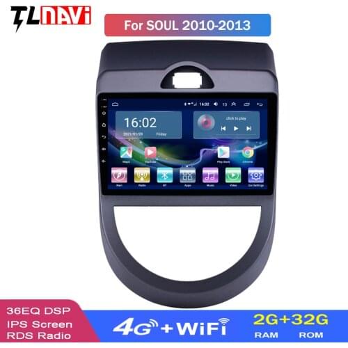 4G LTE 2G RAM Android 10 Double Din 9 Inch Car Radio GPS Multimedia Unit Player For 2010 2011 2012 2013 Kia Soul