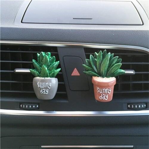HazyLovely car plants vehicle air conditioning outlet clip decorative car fragrance Car Air Freshener Car-styling 100 Original