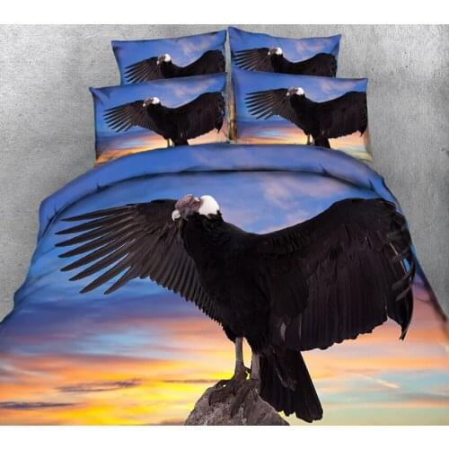 California king parure de lit adulte 4 pieces 3D bedding sets adult bedsheet Pillowcase bed cover flat sheet Bed Linen print