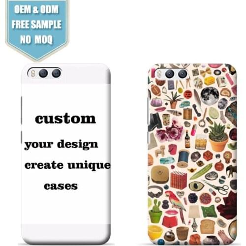 Beautiful Picture Custom 3d Phone Case for Xiaomi 6/6X/6 PLUS/8 For Xiaomi Series Full Wrap Printing Cases Drop ship support