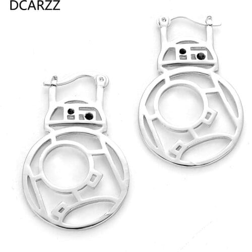 DCARZZ 2020 Star Earrings Dangle Round Gothic Punk Jewelry Girl Best Friend Gifts Drop Earrings Women Accessories