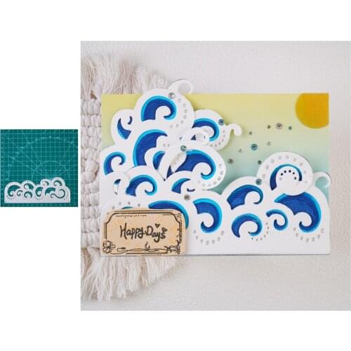 YaMinSanNiO Cloud Wave Border Background Stencils For DIY Craft Projects Scrapbook Paper Album Card Paper Making Decoration New