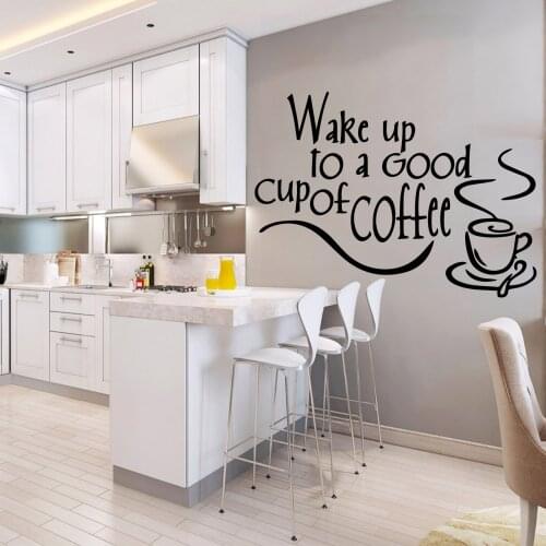 Exquisite coffee Self Adhesive Vinyl Wallpaper For kitchen Decor Decal Creative Stickers
