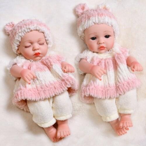 30CM Sleeping Reborn Baby Doll Full Silicone Body Baby Dolls Waterproof Bath Play Lifelike Real Reborn Bebe Toys Gifts For Kids