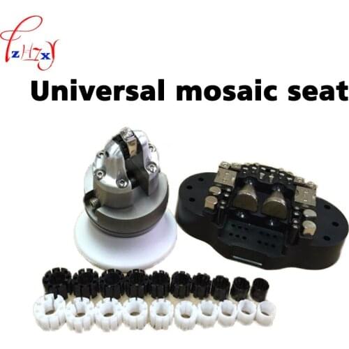 Small and universal encrusted pedestal HJ-124 gold and silver copper is made inlaid with precious stones jewellery tools 1pc