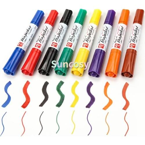 Nakabayashi Oily double headed marking pen, thick head large capacity mark pen, ink waterproof and non fading, drawing supplies