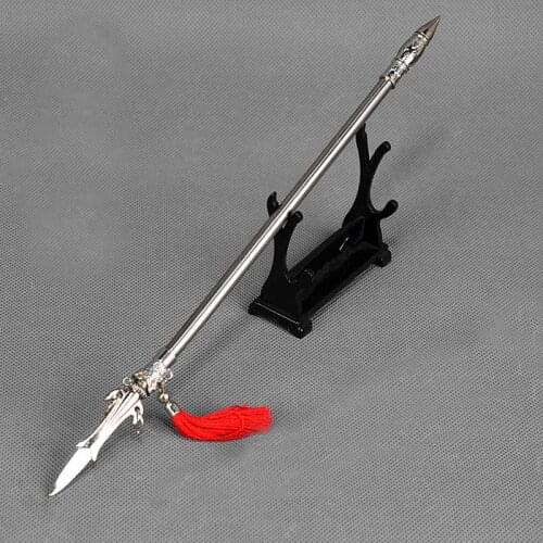 1/6 Scale Soldier Weapon Model Alloy Spears 17cm/34cm Model toys for 12in Ancient soldiers action figure