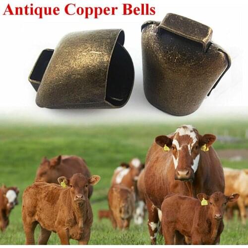 Copper Bells Cow Horse Sheep Grazing Cattle Sheep Laege Bell Loud Crisp Spread Farther Loud dog pets decor Bell