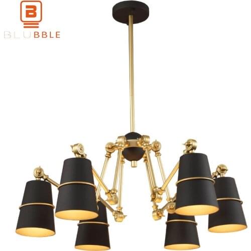 BLUBBLE 1/6/8 Head Pendant Lights Nordic AC 90-260V Heads Spider Metal Pendant Lamp For Kitchen Restaurant Joint Simple Hanglamp