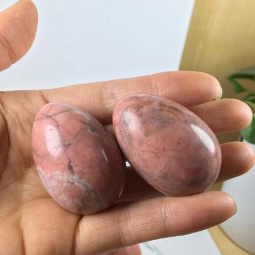Natural Rose Quartz Crystal Egg Ball Magic Sphere Healing Kegel Exercis Stone about4-5cm