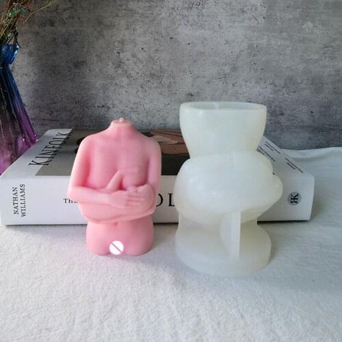 New style mother hug child human body silicone mold DIY love human body aroma candle mold tool plaster home decoration