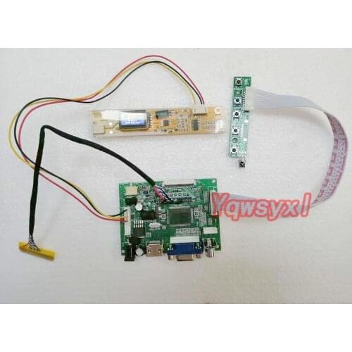 Yqwsyxl HD+VGA 2AV LCD Controller Board Work for 15inch 1024x768 LP150X08 LCD SCREEN Display