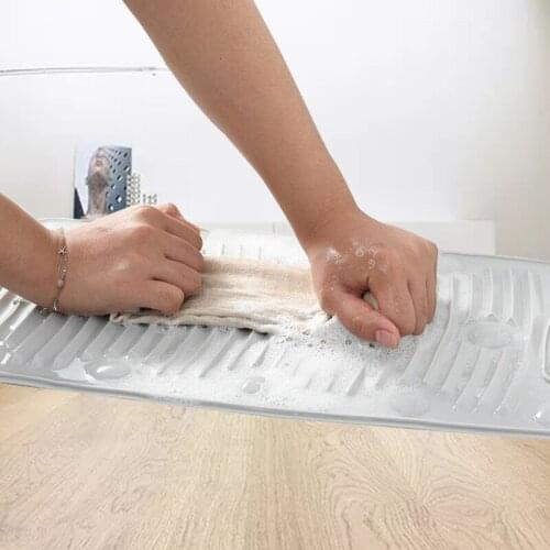 Mini Portable Washing Machine Silicone Foldable Washboard With Sucker Clean Laundry Clothes Boared Bathroom Accessories