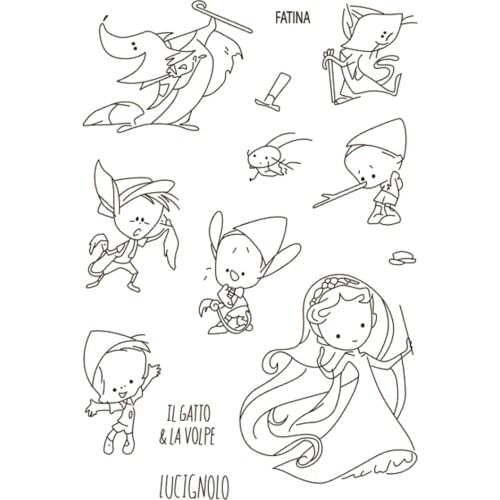 11x16 Girls are playing Transparent Clear Silicone Stamp Seal for DIY scrapbooking photo album Decorative clear stamp