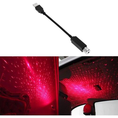 Adjustable Multiple Lighting Effects LED Car Roof Star Night Light Projector USB Decorative Lamp Atmosphere Galaxy Lamp