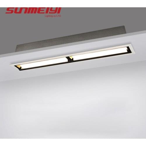Mordern Linear Line Lamp Recessed Ceiling Downlight Polarized Lights Linear Wall Wash LED 20W 30W Indoor Lighting Rec