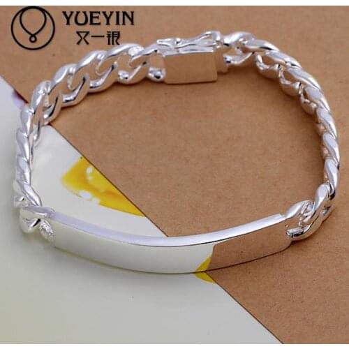 Twisted Singapore Chain silver plated bracelet for women men unisex jewelry hand chain H181 elegant for Gift