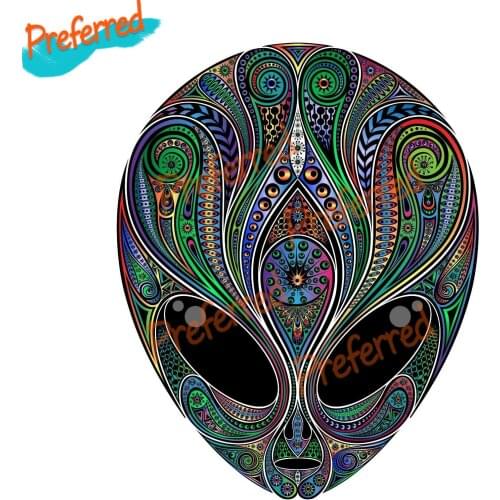High Quality for Alien Logo Wall Decal Motocross Racing Laptop Helmet Trunk Wall Vinyl Car Sticker Die Cutting Waterproof PVC