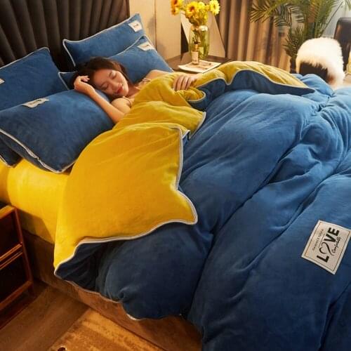 Winter Velvet Quilt Cover Soft Worm Short Plush Duvet Cover AB Side Good Quality Coral Fleece Quilt Cover Throw Mechanical Wash