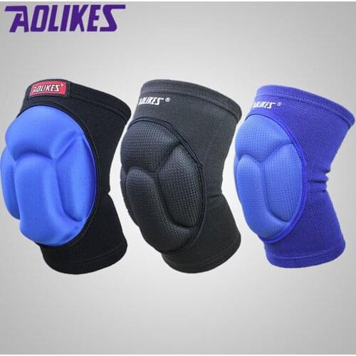 1 Pair Knee Collision Damping Soccer Thickening Volleyball Extreme Sports Knee Pads Support Protect Cycling kneepad Ginocchiere
