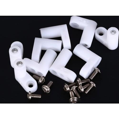 10pcs Fixed Plastic Pcb Mounting Feet 20mm L Type Feet With Screws