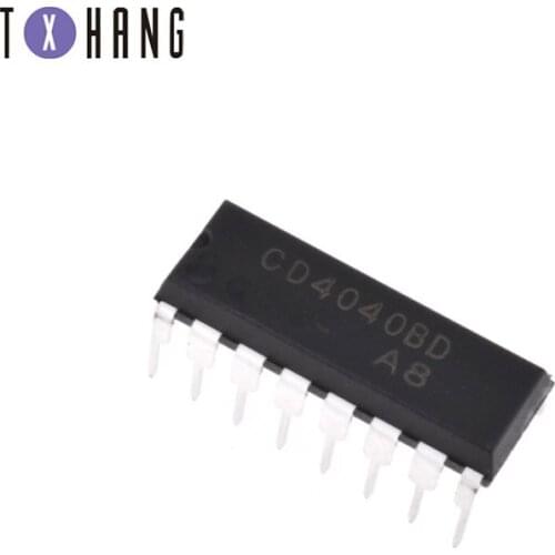 10pcs/lot CD4040BE DIP-16 CD4040 CMOS Ripple-Carry Binary Counter / Dividers diy electronics