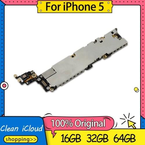 16GB/32GB/64GB for iphone 5 Motherboard,Disassemble Full unlocked for iphone 5 5g Logic board with IOS System