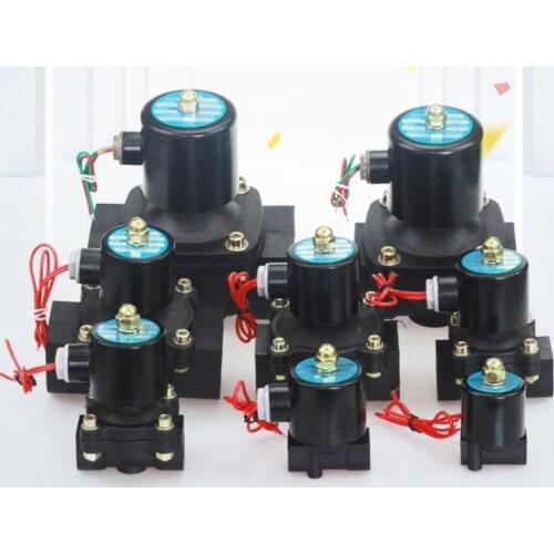 2W Engineering Plastic Electric Solenoid Valve Electromagnetic Valve Normally Close DN8 DN10 DN15 DN20 DN25 DN32 DN40 DN50