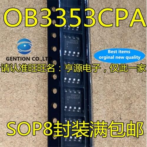 50Pcs OB3353 OB3353CPA OB3353CP SOP8 in stock 100% new and original