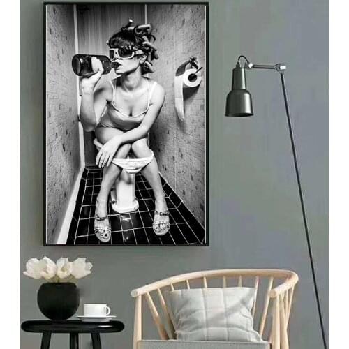 5D Diamond Painting Black White Woman Diamond Embroidery Cross Stitch Home Decoration Poster Mosaic Wall Diamond Art Pictures