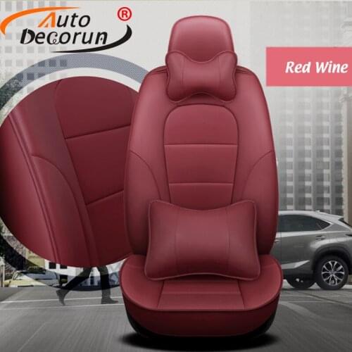 AutoDecorun Cowhide Leather Seat Covers for Infiniti M35X M37 M35 M45 Automobiles Seat Cover for Cars Seat Cushions Protectors