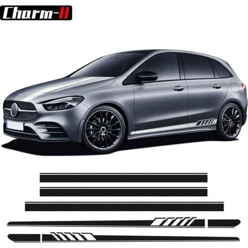 Car Door Side Stripes Skirt Sticker Edition 1 Styling Car Hood Decal For Mercedes Benz B Class W246 W247 B180 Accessories