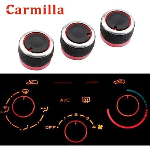 Carmilla Car Air Conditioning Heat Control Switch Button Knob for Peugeot 206 207 2006 - 2011 for Citroen C2 2007 - 2011 Parts