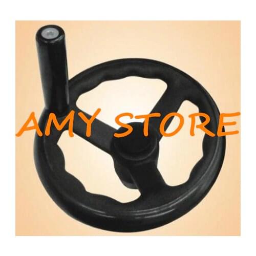 Black Milling Machine Lathe 100mm Dia Spoked Hand Wheel