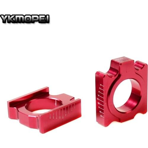 CNC Aluminum Rear Chain Adjuster Axle blocks for CR125/250R CRF250R/250X 450R/450X Dirt bike Motortcycle Motocross free shipping