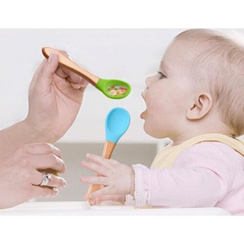 Baby Bowl Spoon Fork Silicone Tableware Children Handle Bowl Spoon Silicone Suction Silicone Baby Lunch Portable Bowl Feedi T7I5