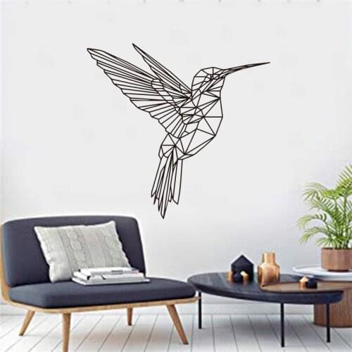 Geometric Hummingbird Sticker Animal Vinyl Artist Home Decoration Painting Living Room Bedroom Room Decoration Sticker SP-086