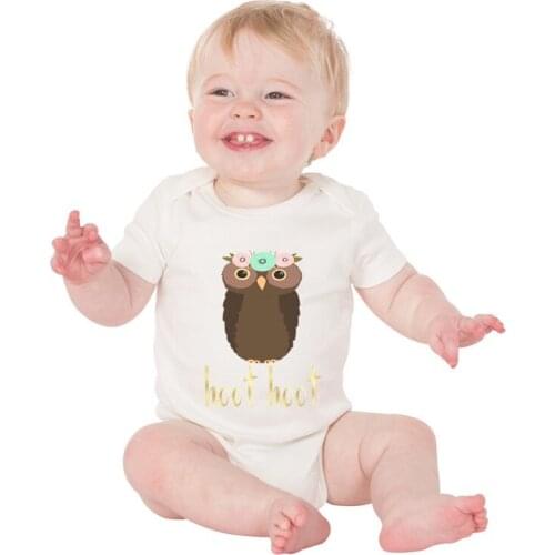 0-24M Casual Newborn Infants Baby Boys Girls Short Sleeve Cotton Romper Jumpsuit Outfits Summer Clothes White Babysuit