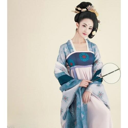 Jing Lai Ting Xiang Tang Dynasty Palace Maid Costume Folk Dance Costume Thematic Photography Hanfu